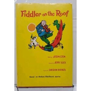 Vintage Fiddler On The Roof Script Book Club Edition Joseph Stein 1964 Hardcover